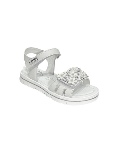 BALDUCCI KIDS GRIG1105 sandali bambina in pelle bianco perla Balducci - 2 Balducci sandali eleganti kids in vera pelle bianco co