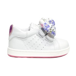 Balducci Soft CITA6353F sneakers bambina primi passi in pelle bianco fucsia