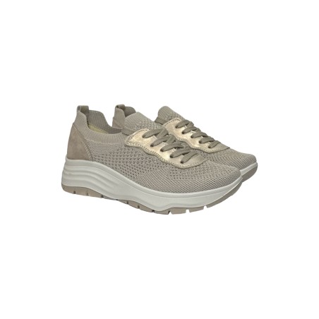 Enval Soft 7772044 sneakers donna in tessuto beige