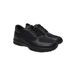 Enval Soft 7722000 sneakers uomo in pelle e tela nero 2