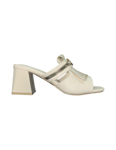 LAURA BIAGIOTTI 8527 sandali donna con tacco in pelle color crema Laura Biagiotti - 1 Laura Biagiotti sandali estivi donna con t