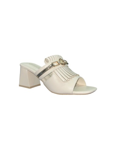 LAURA BIAGIOTTI 8527 sandali donna con tacco in pelle color crema Laura Biagiotti - 2 Laura Biagiotti sandali estivi donna con t