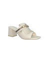 LAURA BIAGIOTTI 8527 sandali donna con tacco in pelle color crema Laura Biagiotti - 2 Laura Biagiotti sandali estivi donna con t