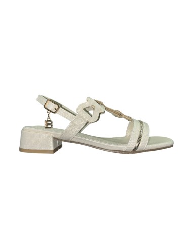 LAURA BIAGIOTTI 8507 sandali donna con tacco satinati beige oro Laura Biagiotti - 1 Laura Biagiotti sandali eleganti donna con t