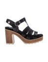 REFRESH 171878 sandali donna in similpelle nero Refresh - 1 Refresh sandali donna con tacco in ecopelle con chiusura fibbia 