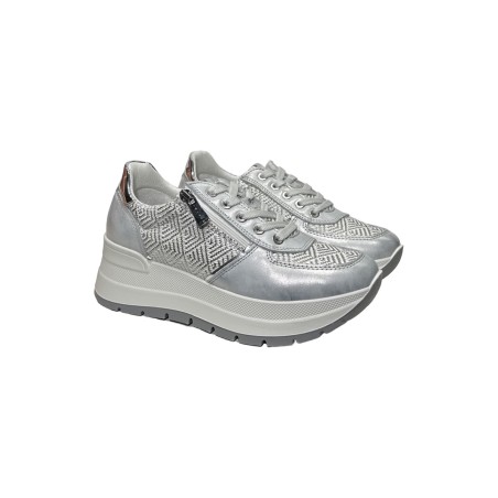Igi&Co 7661322 sneakers donna in pelle argento