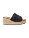 Refresh 171753 sandali donna in tessuto nero Refresh - 1 Refresh sandali donna in tessuto con rialzo 