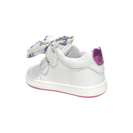 Balducci Soft CITA6353F sneakers bambina primi passi in pelle bianco fucsia