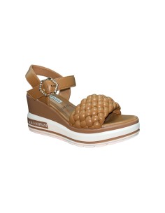 SOLO SOPRANI SOLO41SA 337 sandali donna con rialzo in pelle cuoio Solo Soprani - 1 Solo Soprani sandali estivi donna con zeppa i 2