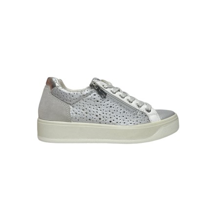 Igi&Co 7656422 sneakers donna in pelle color argento