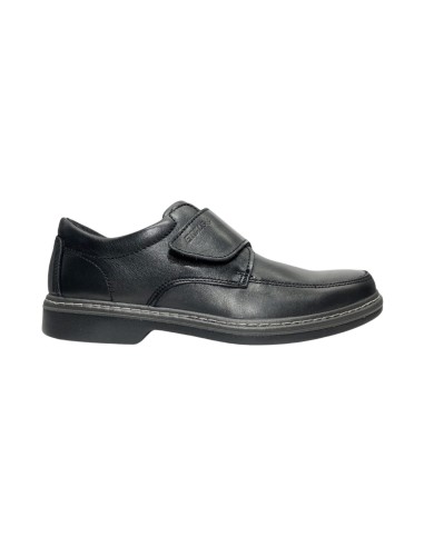 ENVAL SOFT 5704200 scarpe uomo in pelle nero Enval Soft - 1 Enval Soft scarpe uomo linea comoda in vera pelle con apertura velcr