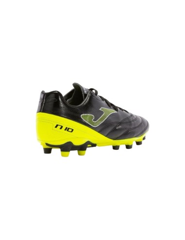 JOMA N10S2331FG scarpe calcio  uomo in similpelle nero giallo Joma - 3 Joma Scarpe Calcio 11 in ecopelle nero e giallo fluo 