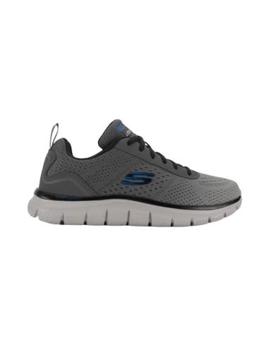 SKECHERS 232399/CCGY  scarpe sportive uomo in tessuto grigio fumo Skechers - 1 Skechers sneakers sportive uomo in tessuto traspi