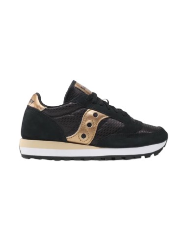 Saucony Jazz Original S1044-521 sneakers donna in camoscio e tessuto nero gold Saucony - 1 Saucony Jazz Original scarpe casual d