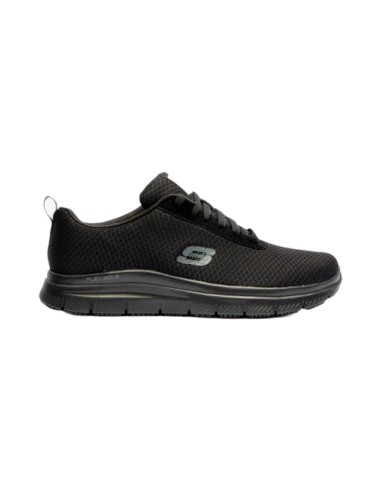 SKECHERS  77125EC/BLK scarpe sportive uomo in tessuto nero Skechers - 1 Skechers scarpe comode uomo in tessuto traspirante con f