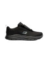 Skechers  77125EC/BLK sneakers uomo in tessuto nero Skechers - 1 Skechers scarpe comode uomo in tessuto traspirante con fondo in