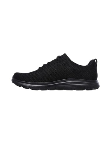 Skechers  77125EC/BLK sneakers uomo in tessuto nero Skechers - 2 Skechers scarpe comode uomo in tessuto traspirante con fondo in