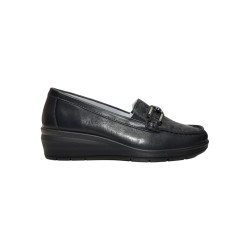 Enval Soft 7752000 mocassini donna in pelle nero