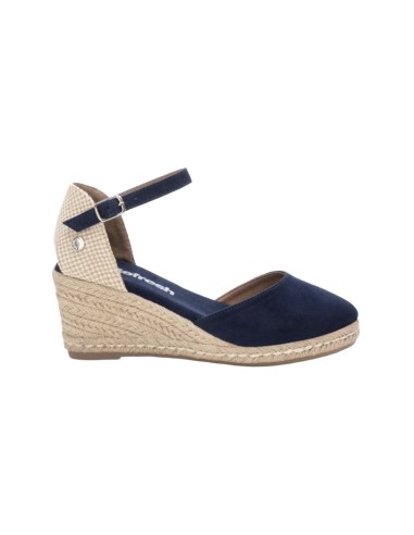 REFRESH 170770 sandali donna con rialzo in camoscio blu Refresh - 1 Refresh espadrillas donna con zeppa in camoscio color navy 