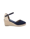 REFRESH 170770 sandali donna con rialzo in camoscio blu Refresh - 1 Refresh espadrillas donna con zeppa in camoscio color navy 