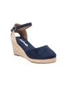 REFRESH 170770 sandali donna con rialzo in camoscio blu Refresh - 2 Refresh espadrillas donna con zeppa in camoscio color navy 