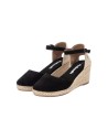 Refresh 170770 sandali donna in camoscio nero Refresh - 2 Refresh espadrillas donna con zeppa in camoscio nero 