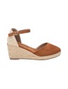 REFRESH 170770 sandali donna con rialzo in camoscio camel Refresh - 1 Refresh espadrillas donna con zeppa in camoscio color came