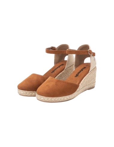 REFRESH 170770 sandali donna con rialzo in camoscio camel Refresh - 2 Refresh espadrillas donna con zeppa in camoscio color came