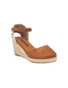 REFRESH 170770 sandali donna con rialzo in camoscio camel Refresh - 3 Refresh espadrillas donna con zeppa in camoscio color came