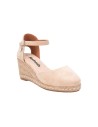 REFRESH 170770 sandali donna con rialzo in camoscio beige Refresh - 2 Refresh espadrillas donna con zeppa in camoscio color beig