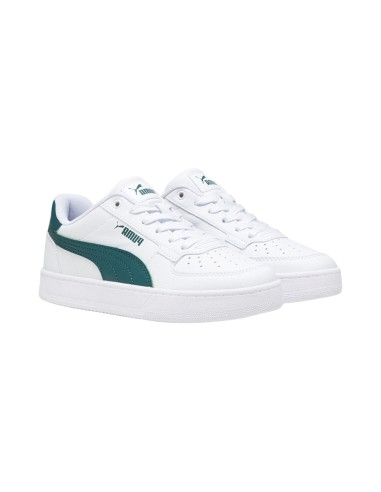 Puma Caven 2.0 JR 393837 06 sneakers da ragazzo in bianco e verde Puma - 1 Puma Caven 2.0 JR scarpe sportive unisex in similpell