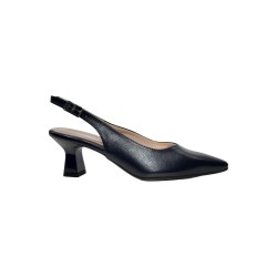Sofia 354 sandali donna in pelle color blu notte