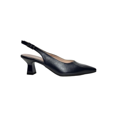 Sofia 354 sandali donna in pelle color blu notte
