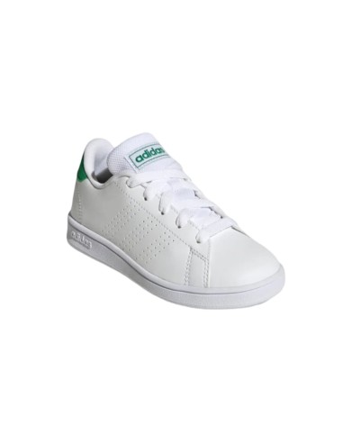 Adidas Advantage K GY6995 sneakers sportive unisex in pelle bianco e verde Adidas - 2 Adidas Advantage K scarpe casual unisex da