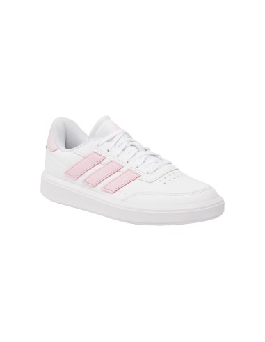 Adidas Courtblock IF6466 sneakers sportive donna in pelle bianco e rosa Adidas - 2 Adidas Courtblock scarpe da ginnastica donna 