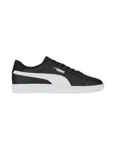 Puma Smash v2 L 365215 04 sneakers sportive uomo in pelle nero e bianco Puma - 1 Puma Smash v2 L scarpe casual uomo in ecopelle 