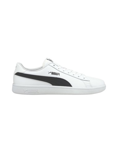 Puma Smash v2 L 365215 01 sneakers sportive uomo in pelle bianco e nero Puma - 1 Puma Smash v2 L scarpe casual uomo in ecopelle 