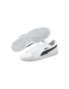 Puma Smash v2 L 365215 01 sneakers sportive uomo in pelle bianco e nero Puma - 2 Puma Smash v2 L scarpe casual uomo in ecopelle 