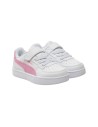 Puma Caven 2.0 AC PS 393839 09 sneakers bambina in pelle bianco rosa Puma - 1 Puma Caven 2.0 scarpe sportive kids in similpelle 