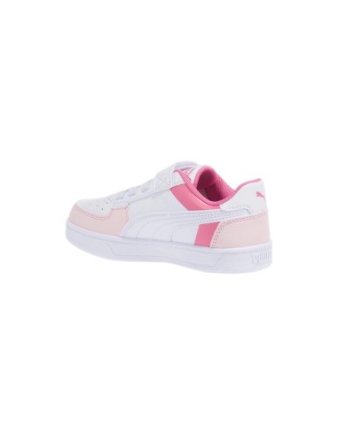 Puma Caven 2.0 Block AC+PS 394462 01 sneakers da bambina in pelle bianco e rosa Puma - 3 Puma Caven 2.0 Block scarpe sportive ki