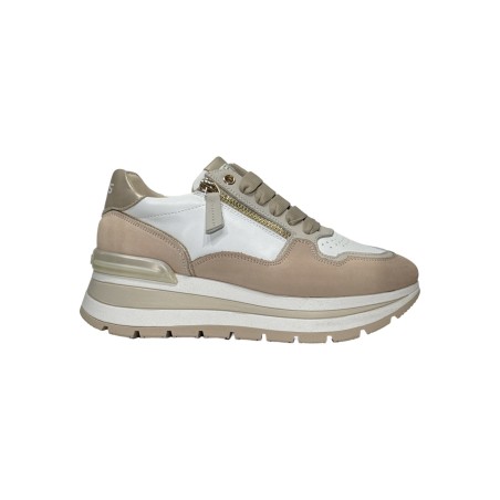 Keys k-10572 sneakers donna in pelle cipria e beige