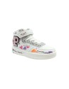 Primigi 6968200 sneakers bambina in similpelle bianco multicolor Primigi - 2 Primigi scarpe alte bambina calzata kids in ecopell