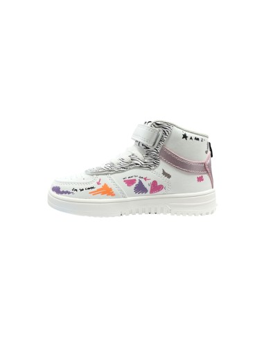 Primigi 6968200 sneakers bambina in similpelle bianco multicolor Primigi - 3 Primigi scarpe alte bambina calzata kids in ecopell