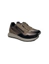 Igi&Co 6672566 sneakers donna in pelle e camoscio nero e bronzo Igi&Co - 1 Igi&amp;Co scarpe comode donna in vera pelle con chiu