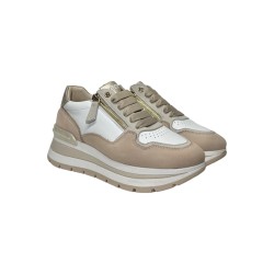Keys k-10572 sneakers donna in pelle cipria e beige 2