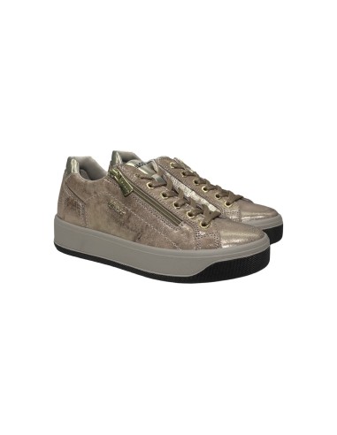 Igi&Co 6669611 sneakers donna in pelle di capra color taupe Igi&Co - 1 Igi&amp;Co scarpe comode casual da donna in vera pelle co