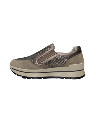 Igi&Co 6673744 slip on donna in camoscio color fango Igi&Co - 2 Igi&amp;Co scarpe comode casual da donna in camoscio con plantar