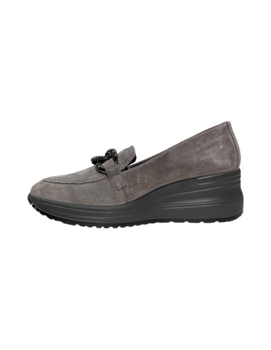 Enval Soft 6779533 mocassini donna linea comoda in camoscio grigio scuro Enval Soft - 2 Enval Soft scarpe comode donna linea sof