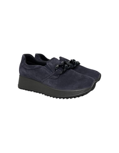 Enval Soft 6777711 slip on donna linea comoda in camoscio blu notte Enval Soft - 1 Enval Soft scarpe comode donna linea soft in 