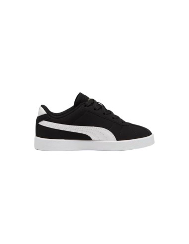 Puma Club II PS 398887 01 sneakers bambino in camoscio nero e bianco Puma - 3 Puma Club II PS scarpe sportive casual calzata kid